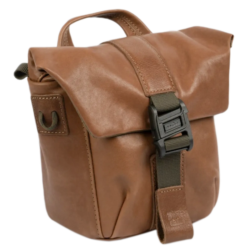 Wotancraft Pilot Travel Kamera Bag 2L – Braunes Leder
