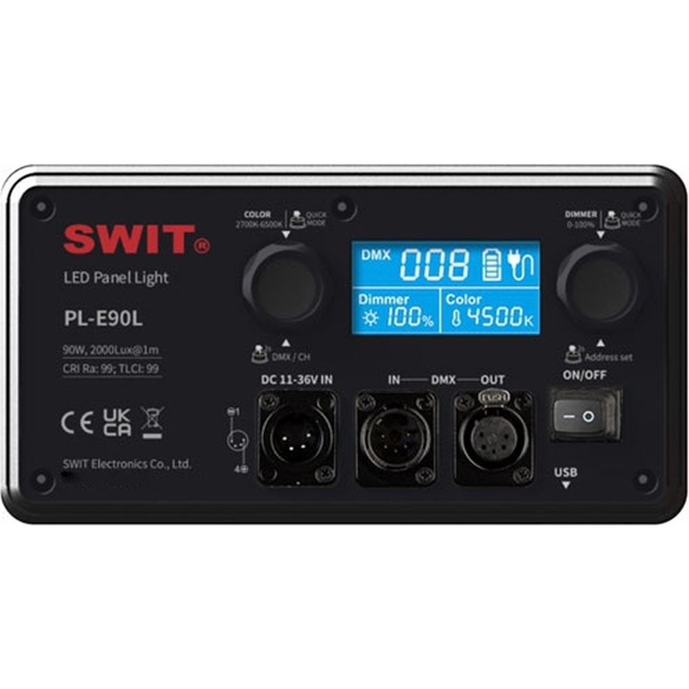 SWIT PL-E90L 8:1 Zweifarbige Panelleuchte 90W Professionelle SMD-LED, V-Mount