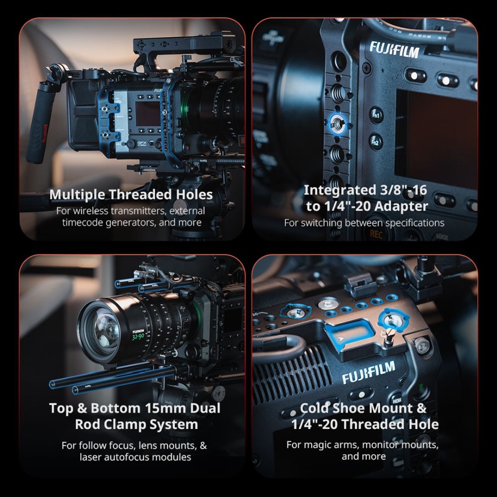 SmallRig 5341 Kamerakäfig-Kit für FUJIFILM GFX ETERNA 55