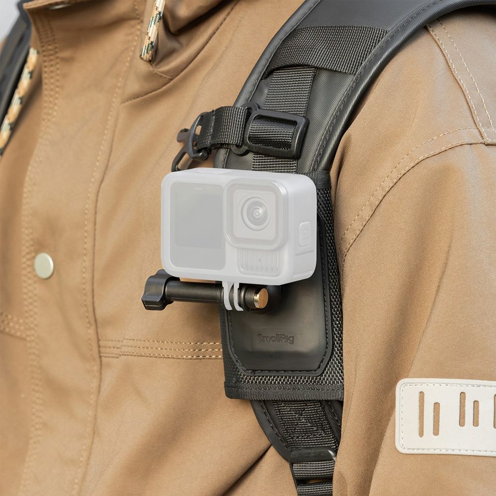 SmallRig 5721 Klettverschluss-Rucksackgurthalterung für Action-Kameras