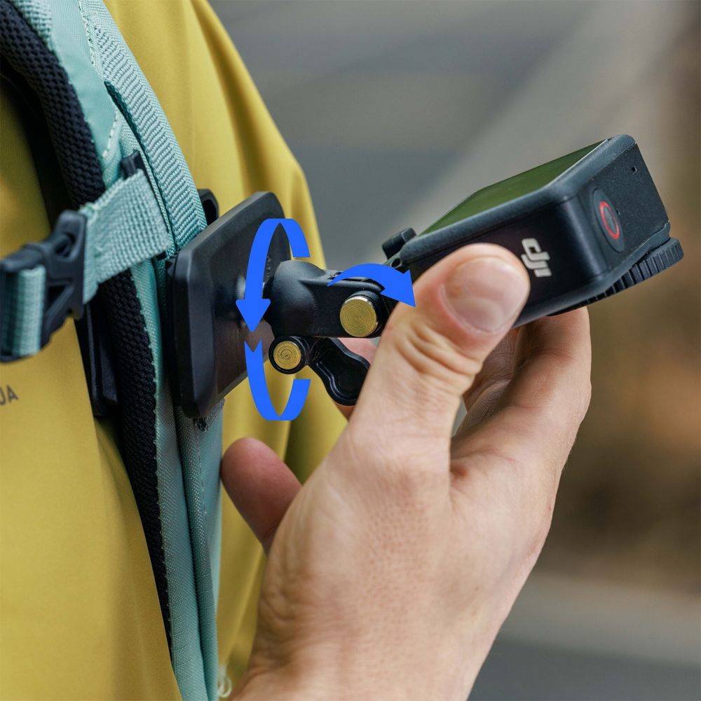 SmallRig 5722 Clip de sac à dos pour caméras d'action