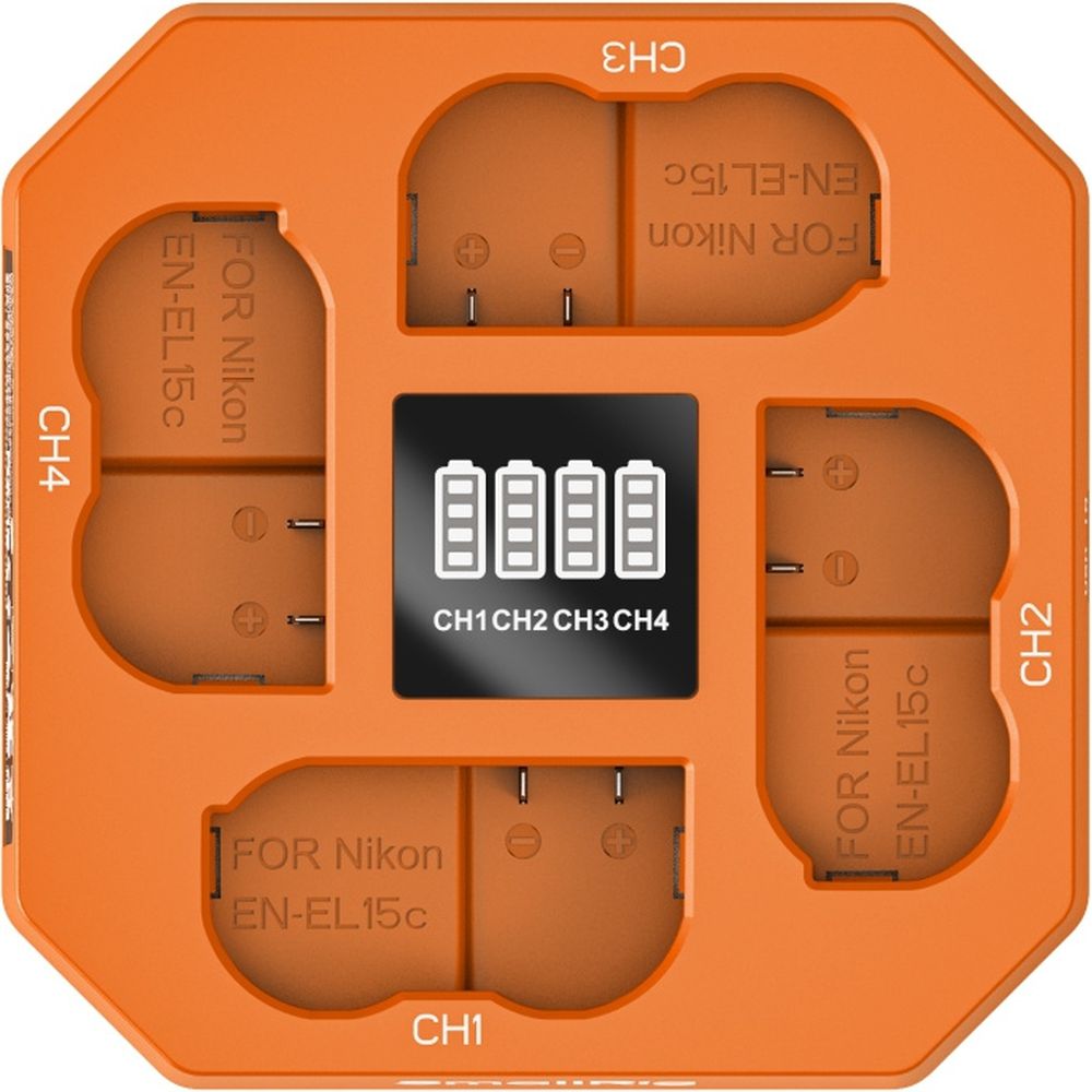 SmallRig 5747 Chargeur de batterie à quatre canaux pour caméra EN-EL15c