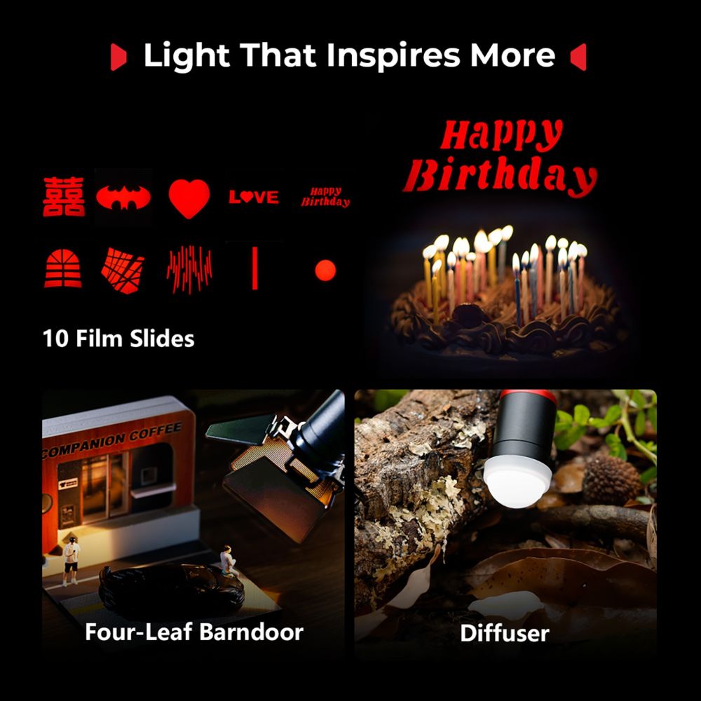 SmallRig 5796 RM 03 Makrofotografie LED-Videoleuchten-Set (2er-Pack)