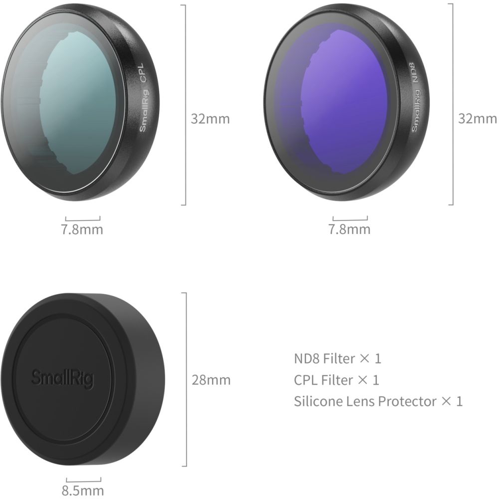 SmallRig 5862 Filterkit für Insta360 GO Ultra