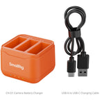 SmallRig 5921 Chargeur de batterie pour caméra DJI Action 6 / Action 5 Pro / Osmo 360