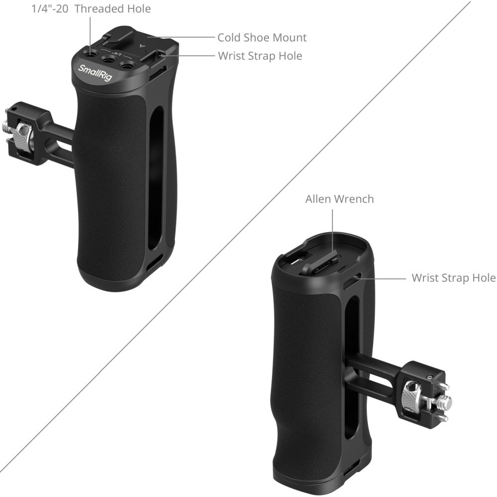SmallRig 5950 Seitengriff mit 1/4"-20 Positionierungsschraube