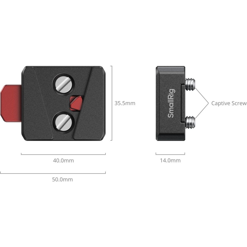 SmallRig 6021 Schnellverschluss-V-Lock-Montageplatten-Set