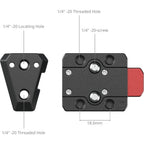 SmallRig 6021 Schnellverschluss-V-Lock-Montageplatten-Set