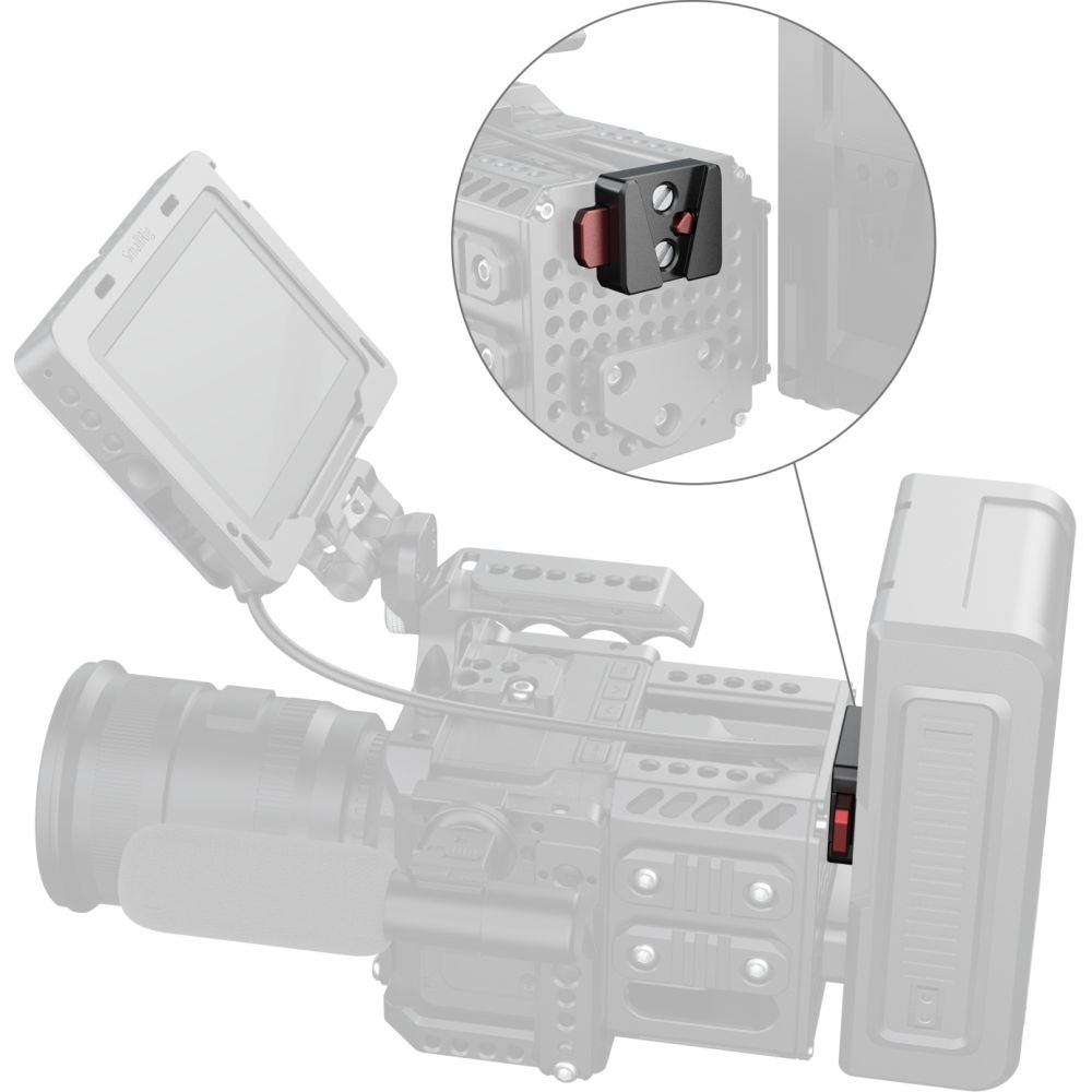 SmallRig 6021 Schnellverschluss-V-Lock-Montageplatten-Set