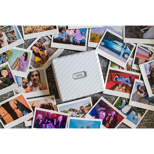 Fujifilm X Half Compact Camera: Black + INSTAX Link WIDE Ash White