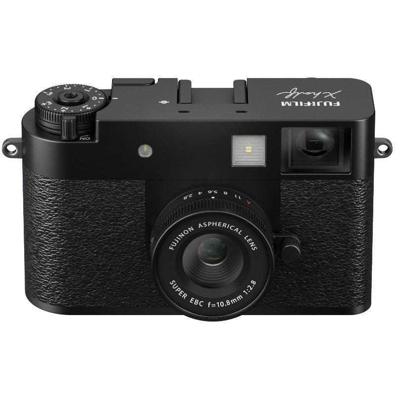 Fujifilm X Half Compact Camera: Black + INSTAX Link WIDE Ash White