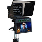Fortinge VEGA 19-Zoll-Telepromptersystem mit Carbonhaube für ENG-/Studiokameras