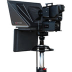 Fortinge VEGA 19-Zoll-Telepromptersystem mit Carbonhaube für ENG-/Studiokameras