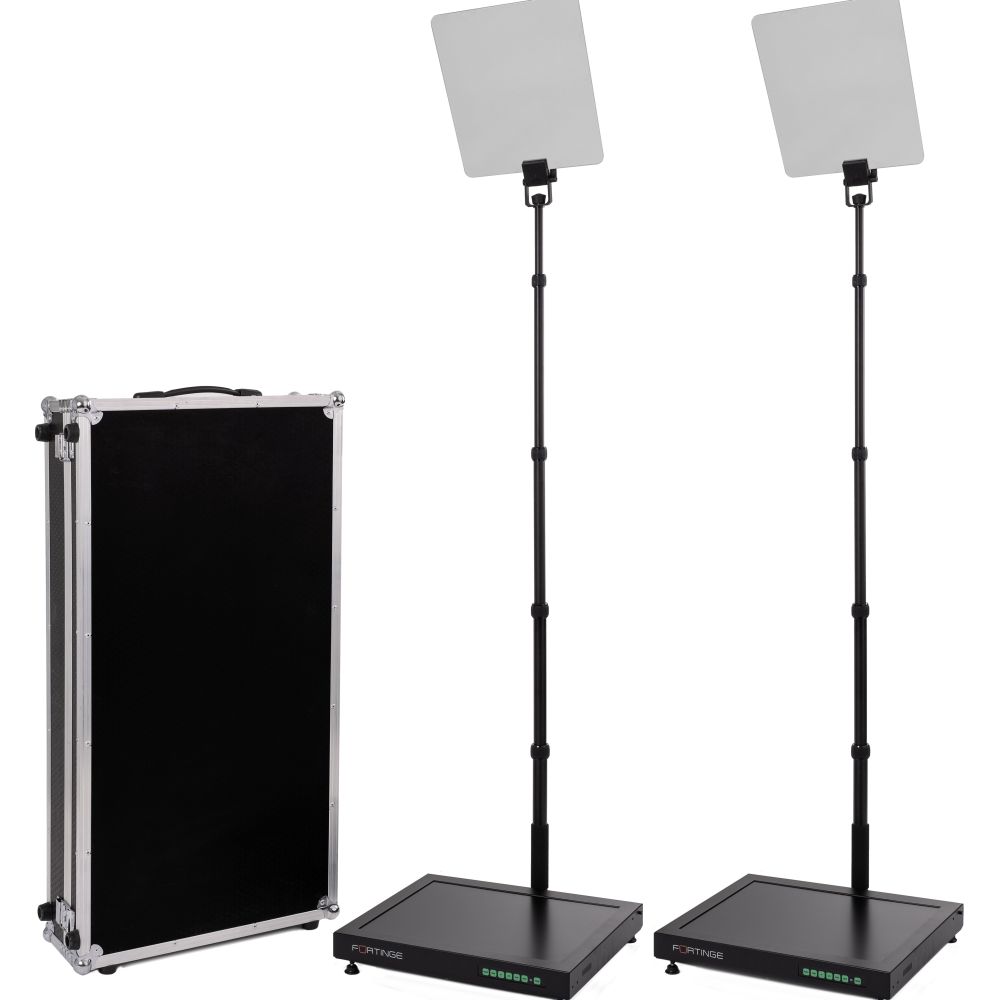 Fortinge PROC 19-D-HB 19 Zoll hoher Helligkeit Doppel-Konferenzbühnen-Teleprompter