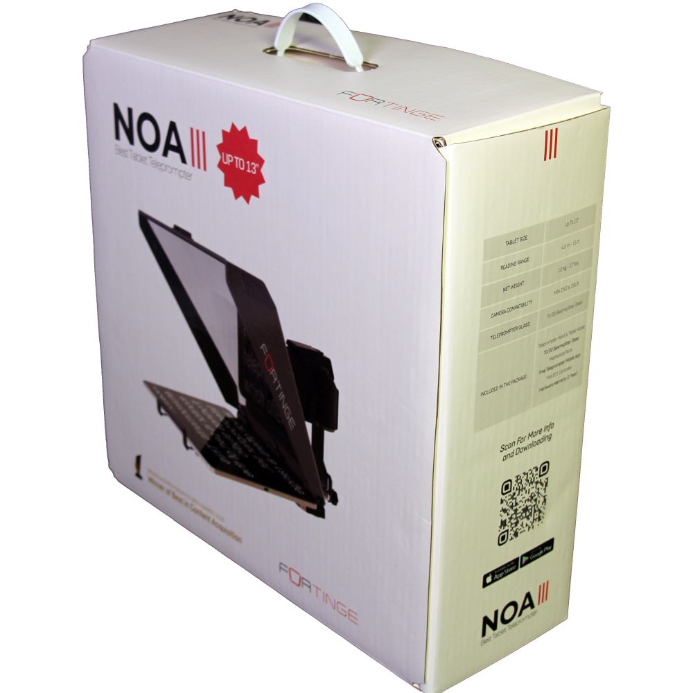 Fortinge Téléprompteur pour tablette jusqu'à 13 pouces avec mini télécommande BT1
