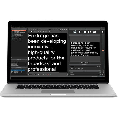 Fortinge ForPrompt Studio News Teleprompter-Software - Dongle-Version