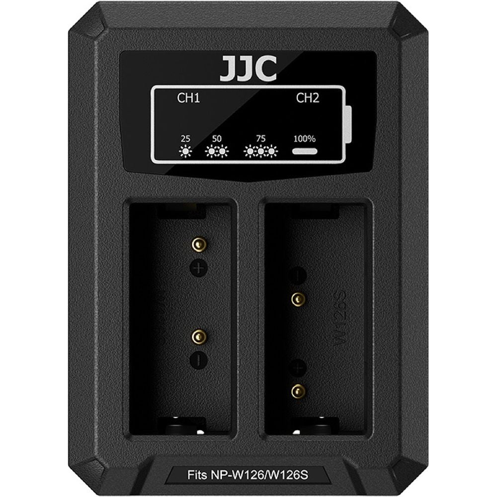 JJC Fuji DCH-W126TC USB-C Dual Battery Charger (for Fuji NP-W126 battery)