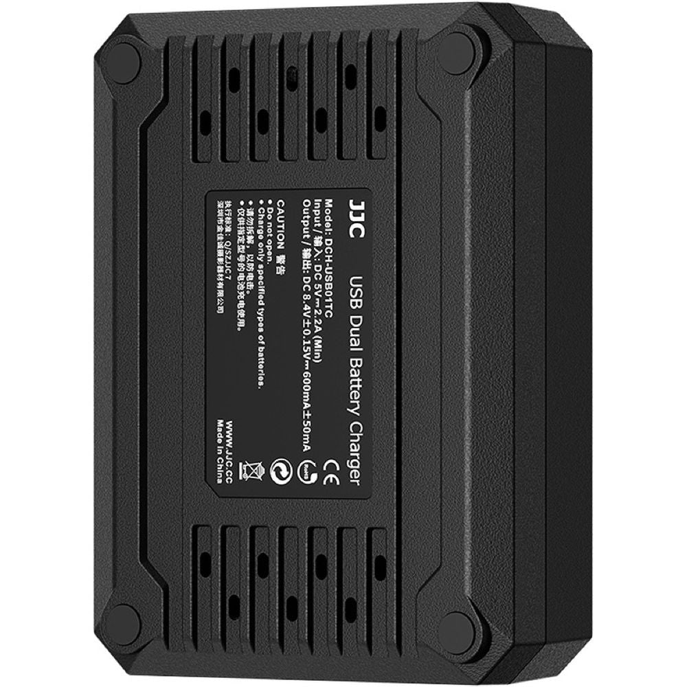 JJC Fuji DCH-W126TC USB-C Dual Battery Charger (for Fuji NP-W126 battery)