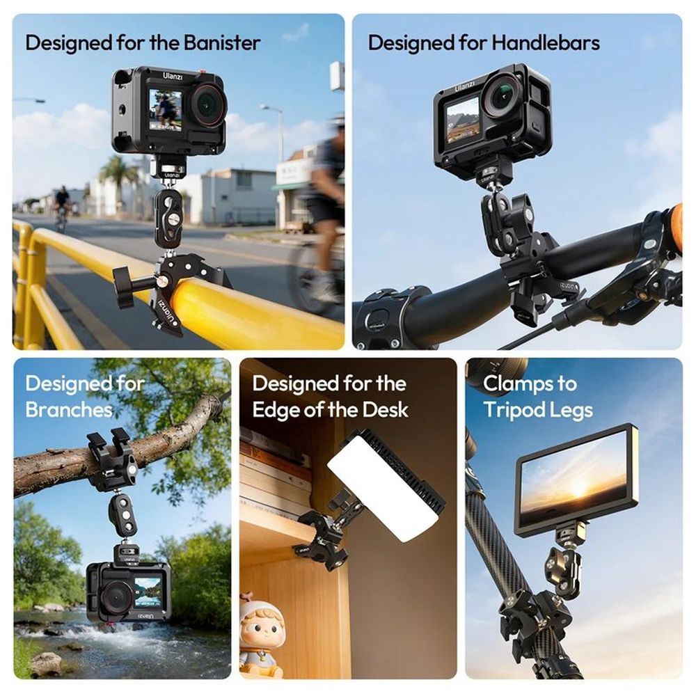 Ulanzi CO78 Super Clamp Pod Kit (Super Clamp & Magic Arm mit Dual Ball Head Kit)