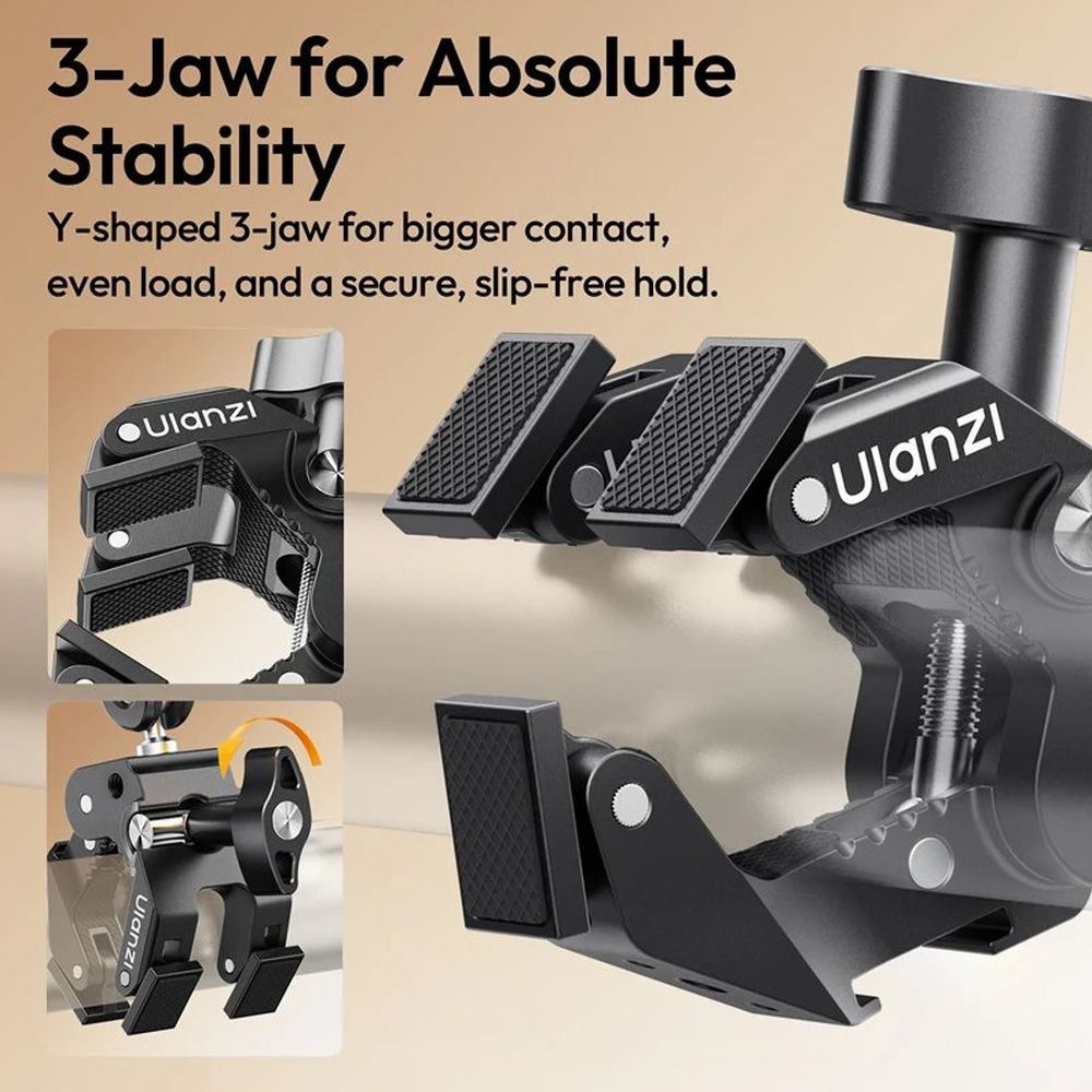 Ulanzi CO78 Super Clamp Pod Kit (Super Clamp & Magic Arm mit Dual Ball Head Kit)