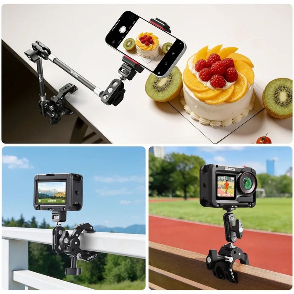 Ulanzi CO78 Super Clamp Pod Kit (Super Clamp & Magic Arm mit Dual Ball Head Kit)