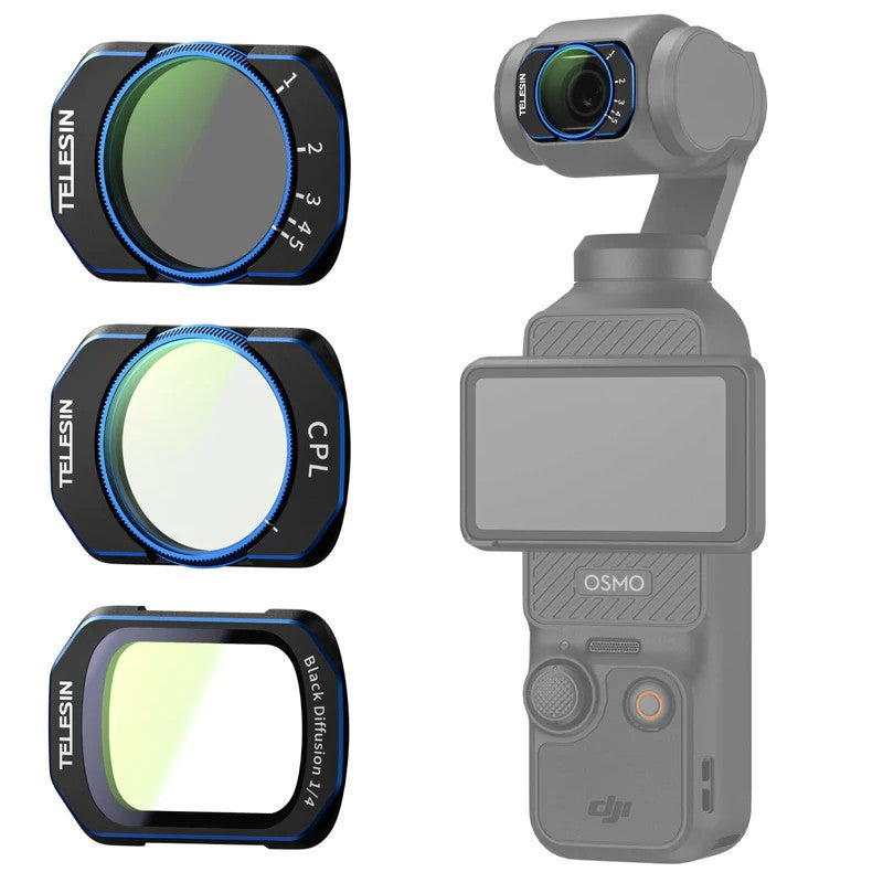 Telesin CPL/VND2-32/Noir Mist Filtre Kit pour DJI Osmo Pocket 3