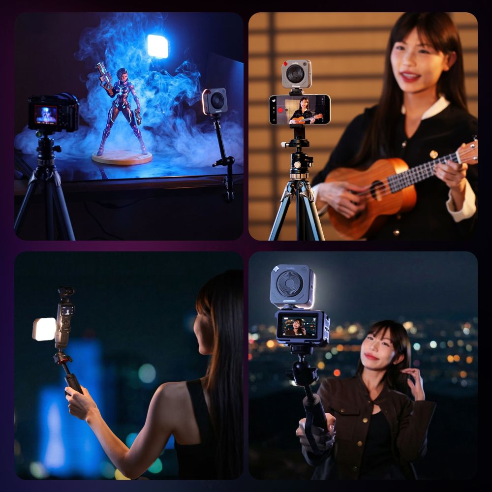 SmallRig 5820 P96 Neo Mini-LED-Videoleuchte, Morandi-Grau