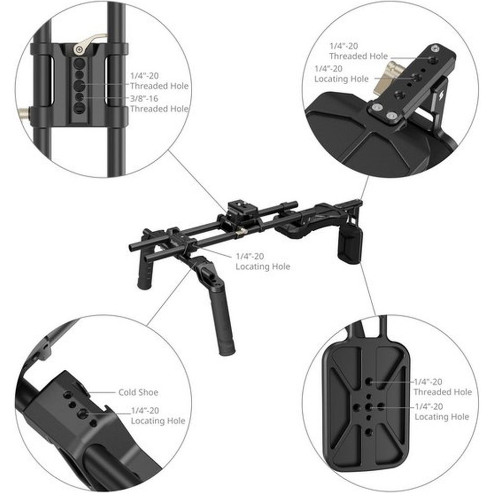 SmallRig 4480B Kit de harnais d'épaule (version classique)