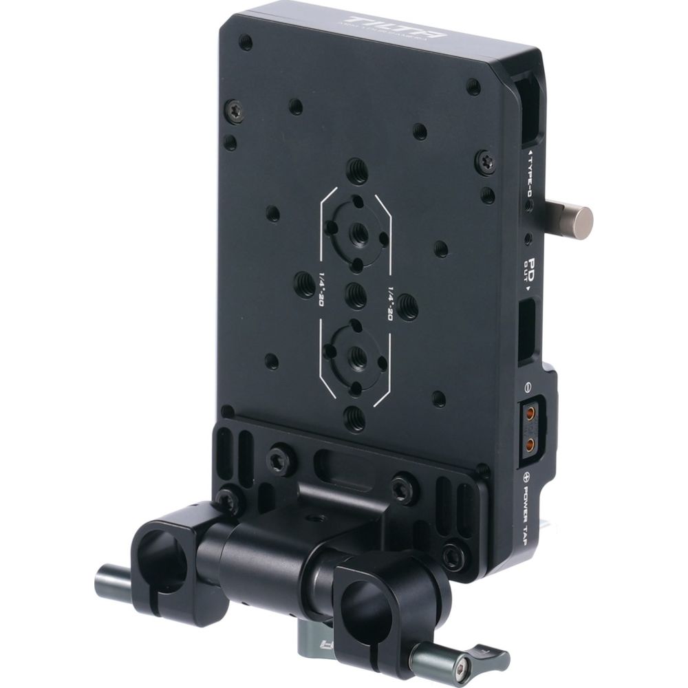 Tilta Plaque de batterie Smart V-mount inclinable - Noire