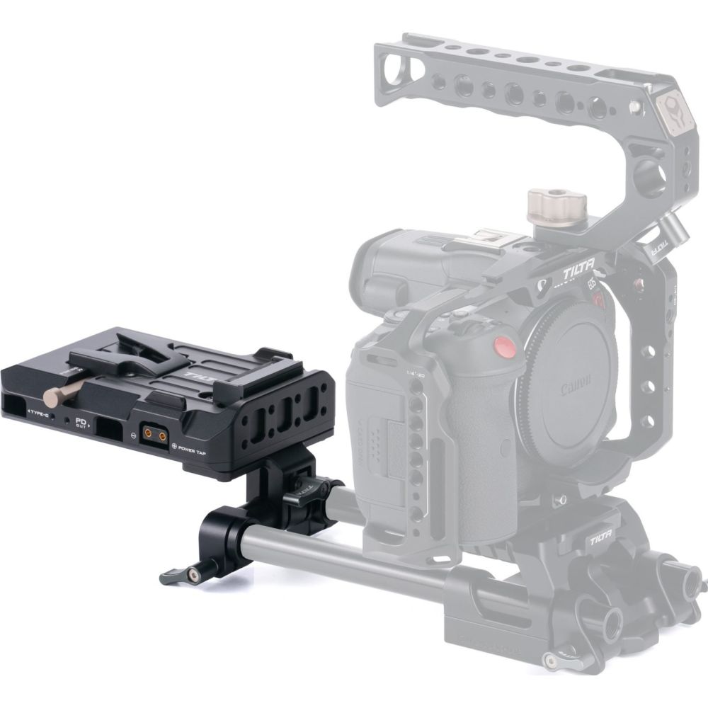 Tilta Plaque de batterie Smart V-mount inclinable - Noire
