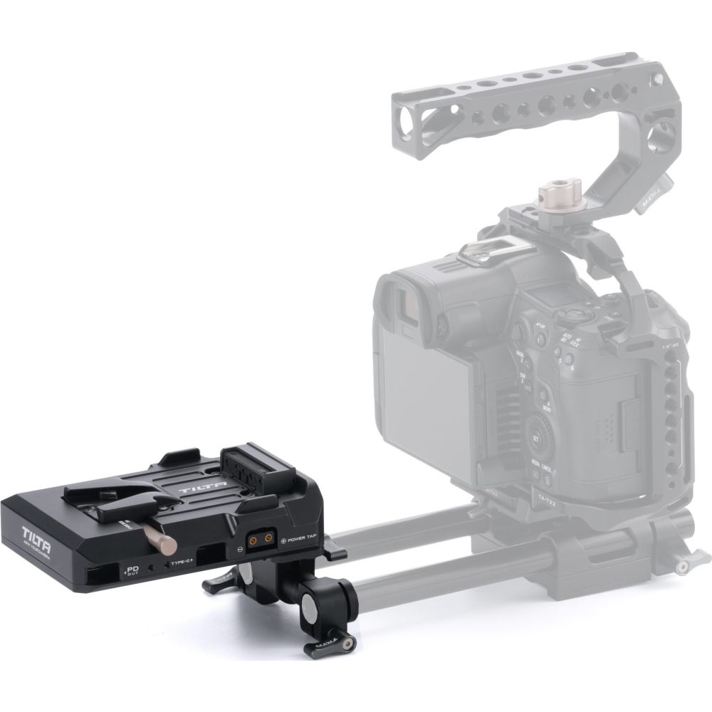 Tilta Plaque de batterie Smart V-mount inclinable - Noire
