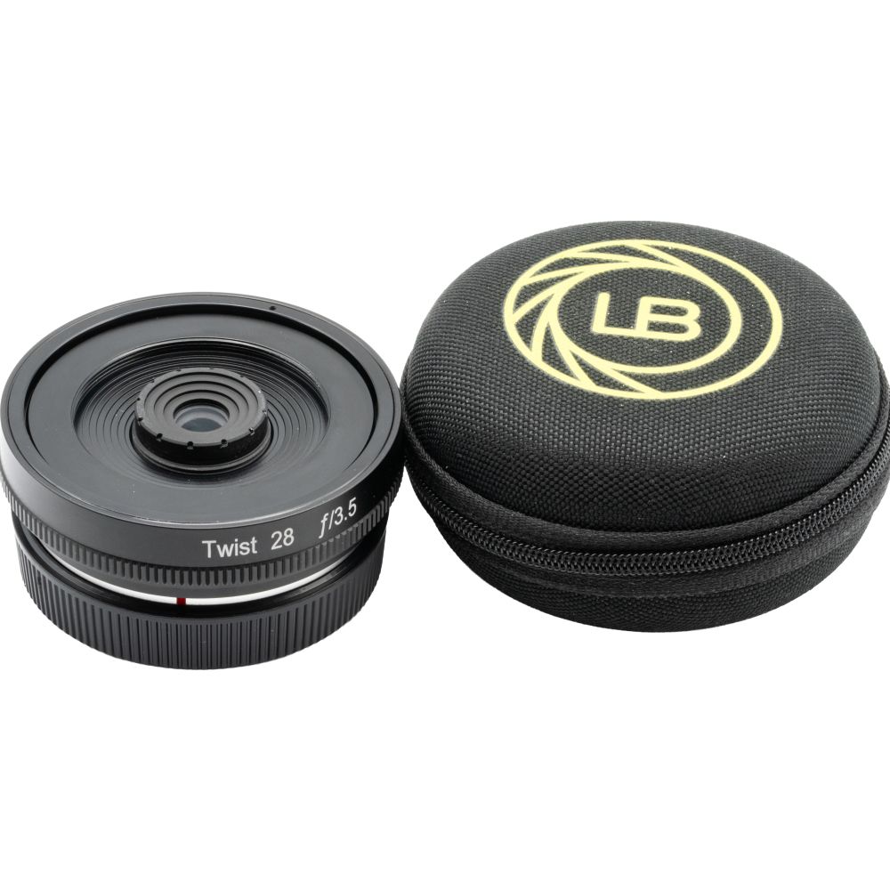 Lensbaby Twist 28 mit Klappetui für Canon RF