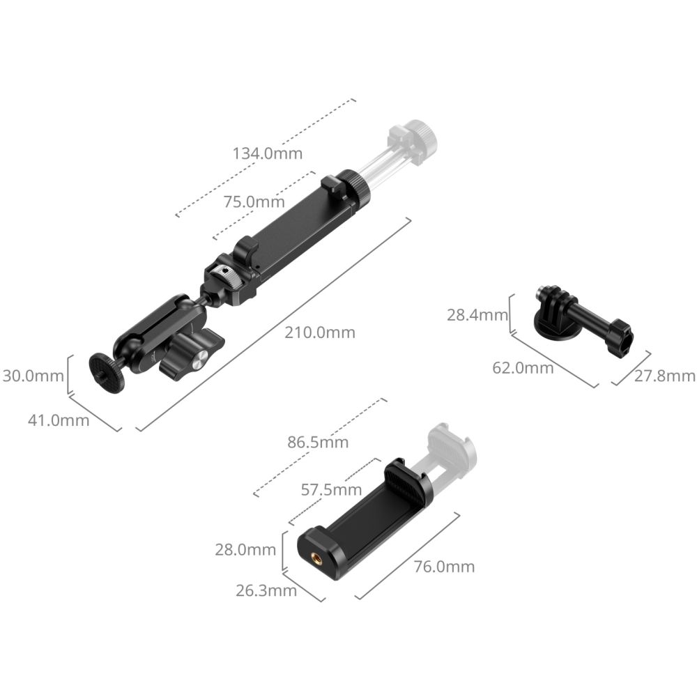 SmallRig 5726 Support de clôture pour caméras d'action