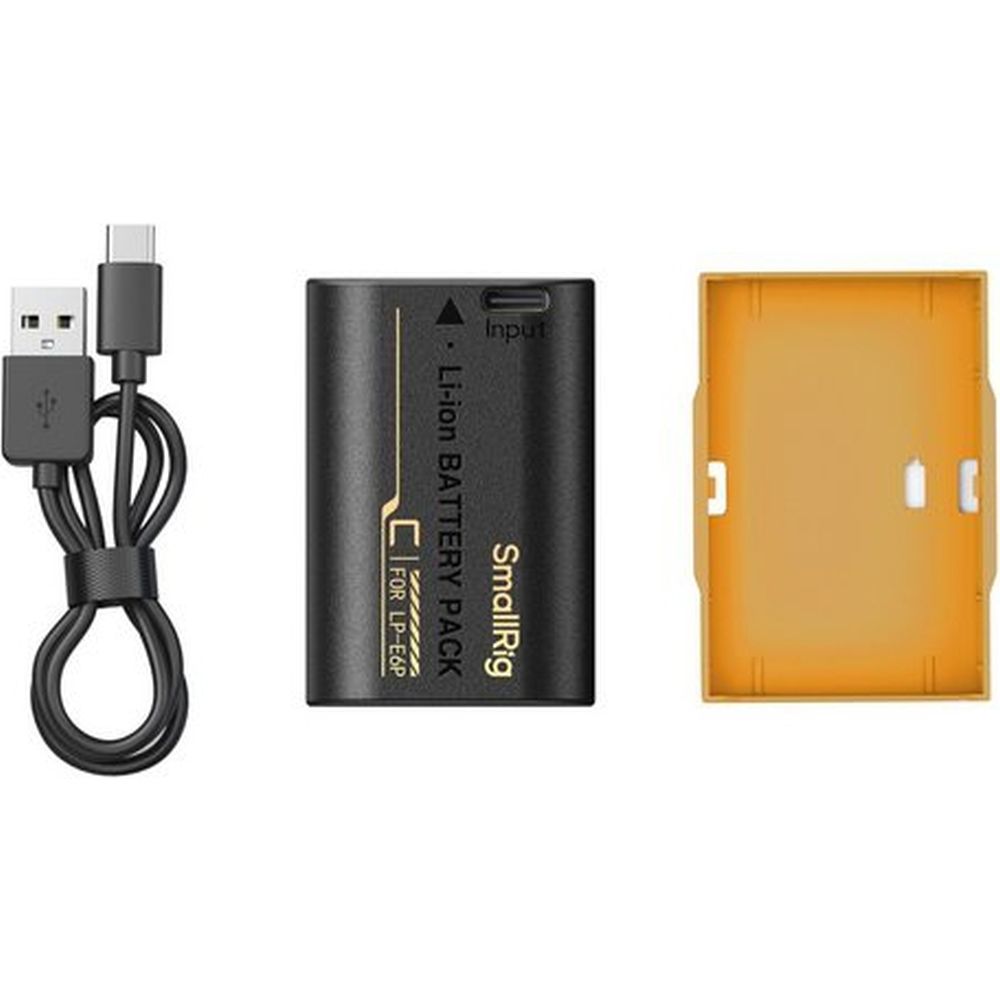 SmallRig 5295 Kameraakku mit USB-C-Ladeanschluss für Canon LP-E6P
