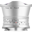 TTArtisans APS-C 7.5mm f/2.0 Nikon Z-mount argent