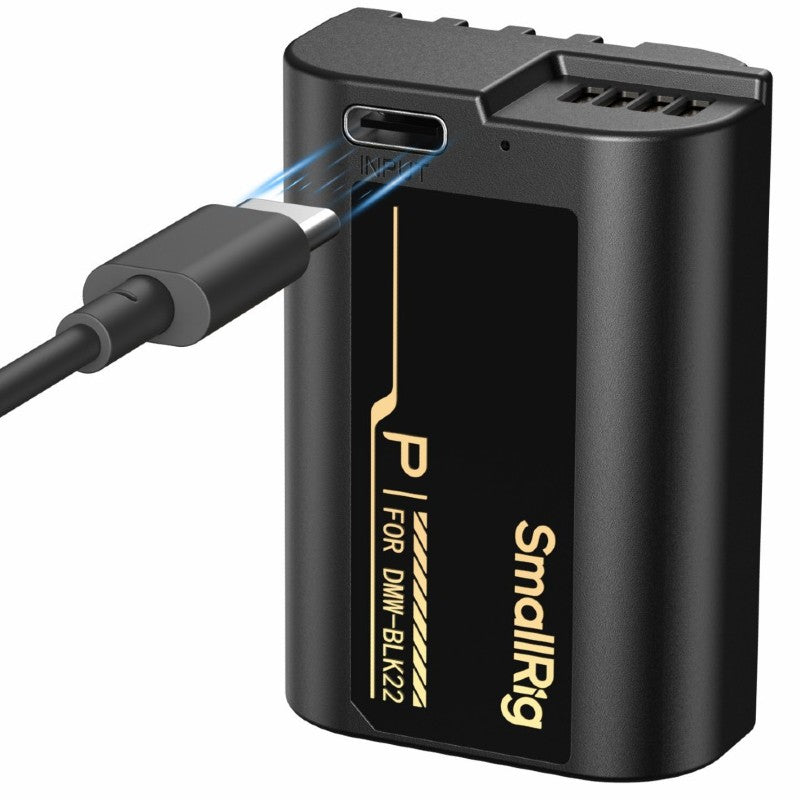 SmallRig 6098 Camera Battery mit USB-C Charging für Panasonic LUMIX DMW-BLK22