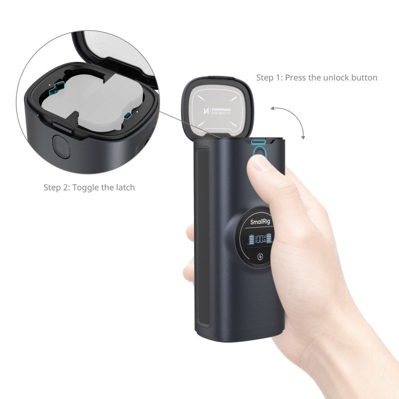 SmallRig 5109 Power Bank Charger Case Kit for Sony NP-FZ100 Camera Batteries