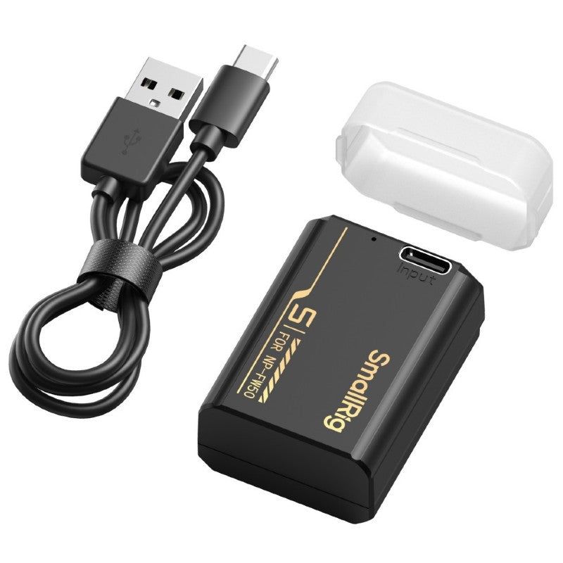 SmallRig 6097 Appareil Photo Batterie avec USB-C Charge pour Sony NP-FW50