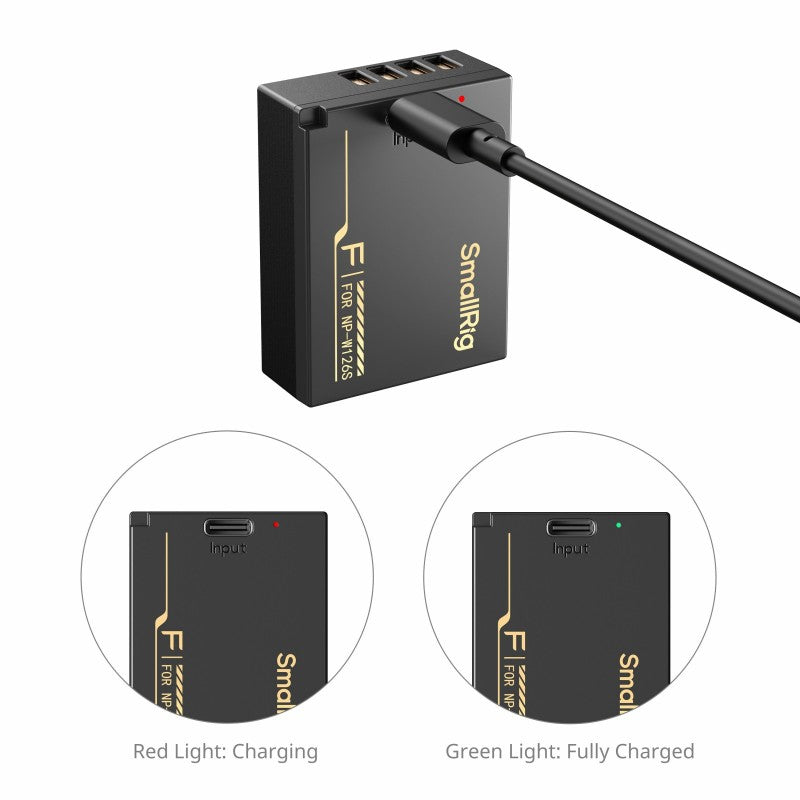SmallRig 6099 Camera Battery mit USB-C Charging für FUJIFILM NP-W126S