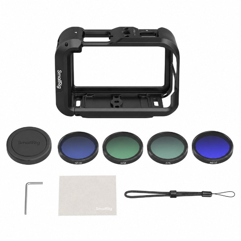 SmallRig 6374 Advanced Camera Cage Kit mit Filters für DJI Osmo Action 6