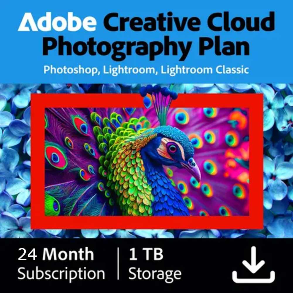 Adobe Creative Cloud Photography Plan - 1TB Cloud-Speicher - 24 Monate/1 Gerät - Mehrsprachig (PC/Mac)