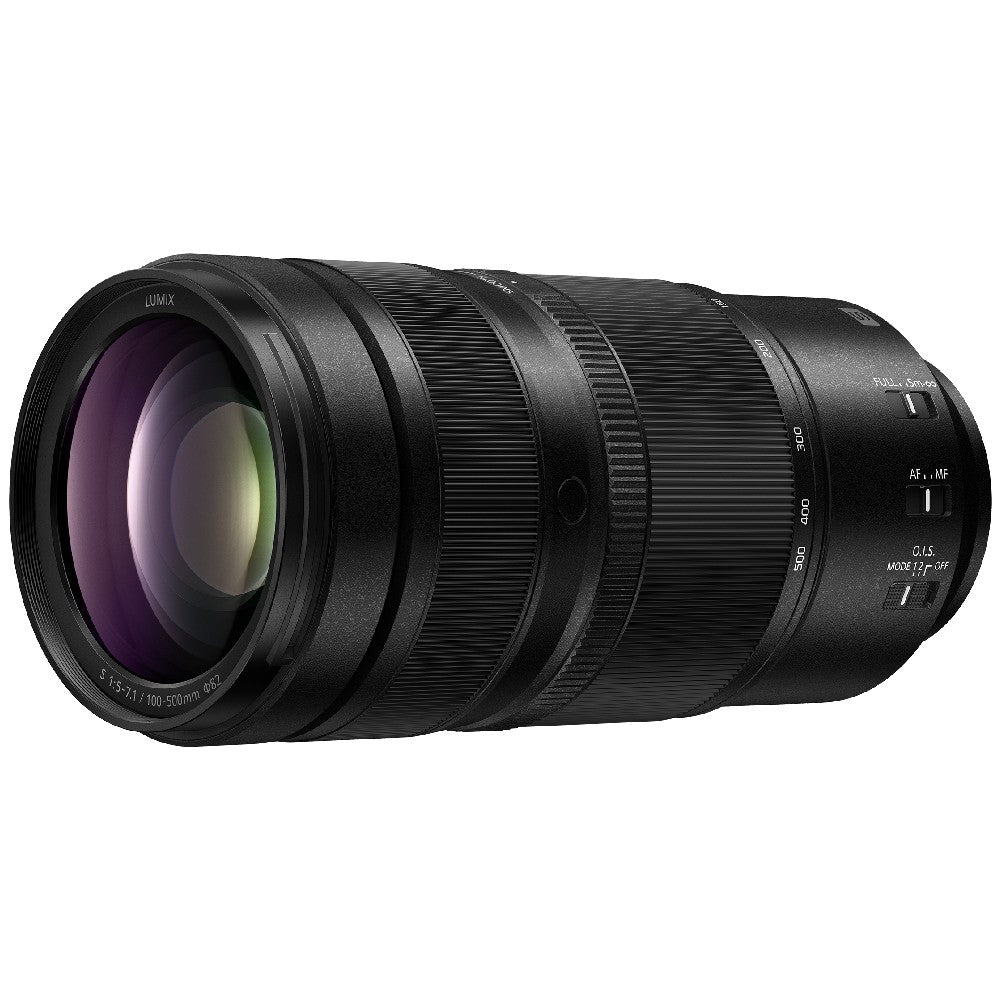 Panasonic Lumix S9 Gehäuse Smokey White + Lumix S 100-500mm f/5-7.1
