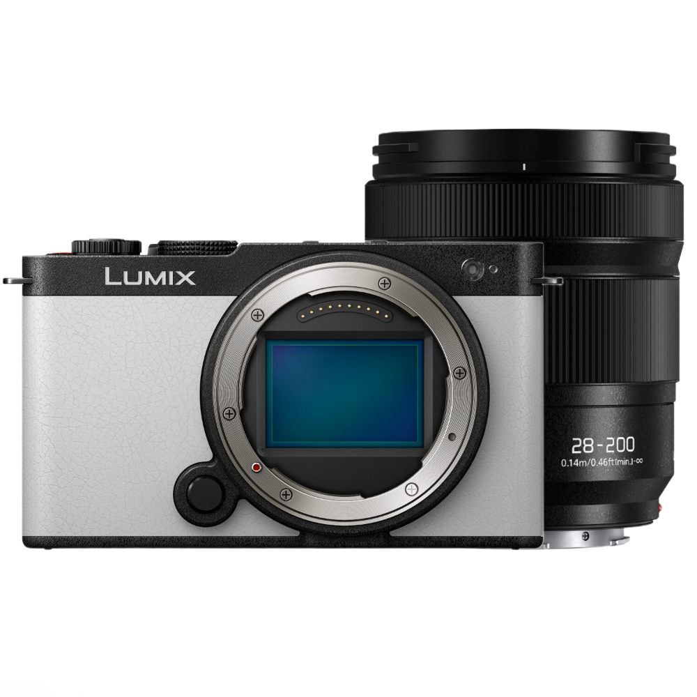 Panasonic Lumix S9 Gehäuse Smokey White + Lumix S 28-200mm f/4-7.1 MACRO