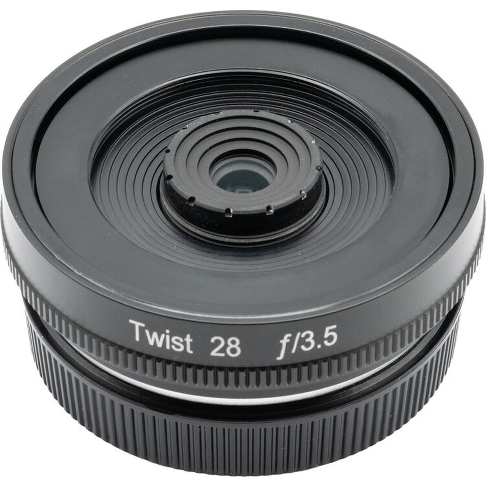Lensbaby Twist 28 mit Klappetui für Micro Four Thirds