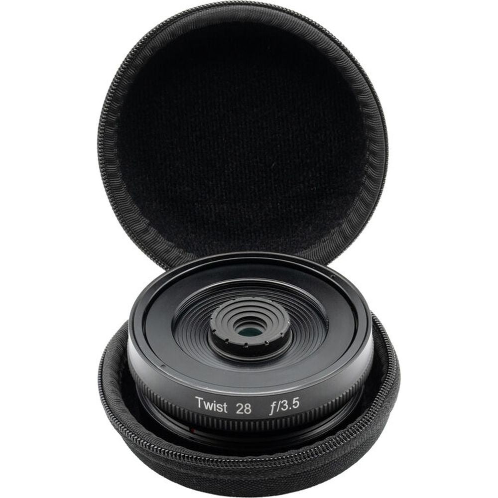 Lensbaby Twist 28 mit Klappetui für Micro Four Thirds