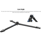 Leofoto AZ-204C+LH-25R Ultrakompaktes Stativ der Azure-Serie, halb silber