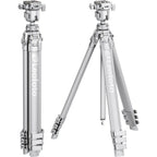 Leofoto AZ-204C+MBH-30 Ultrakompaktes Stativ der Azure-Serie, komplett silber