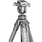Leofoto AZ-204C+MBH-30 Ultrakompaktes Stativ der Azure-Serie, komplett silber