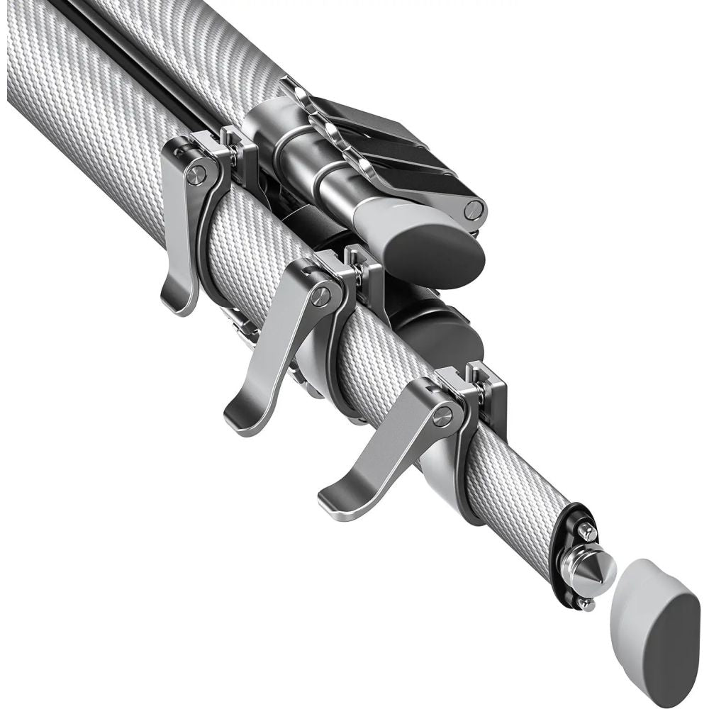 Leofoto AZ-204C+MBH-30 Ultrakompaktes Stativ der Azure-Serie, komplett silber