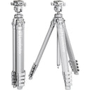Leofoto AZ-235C+MBH-30 Ultrakompaktes Stativ der Azure-Serie, komplett silber